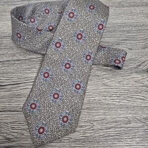 Vintage Christian Dior Floral Multi-Colored Neck Tie